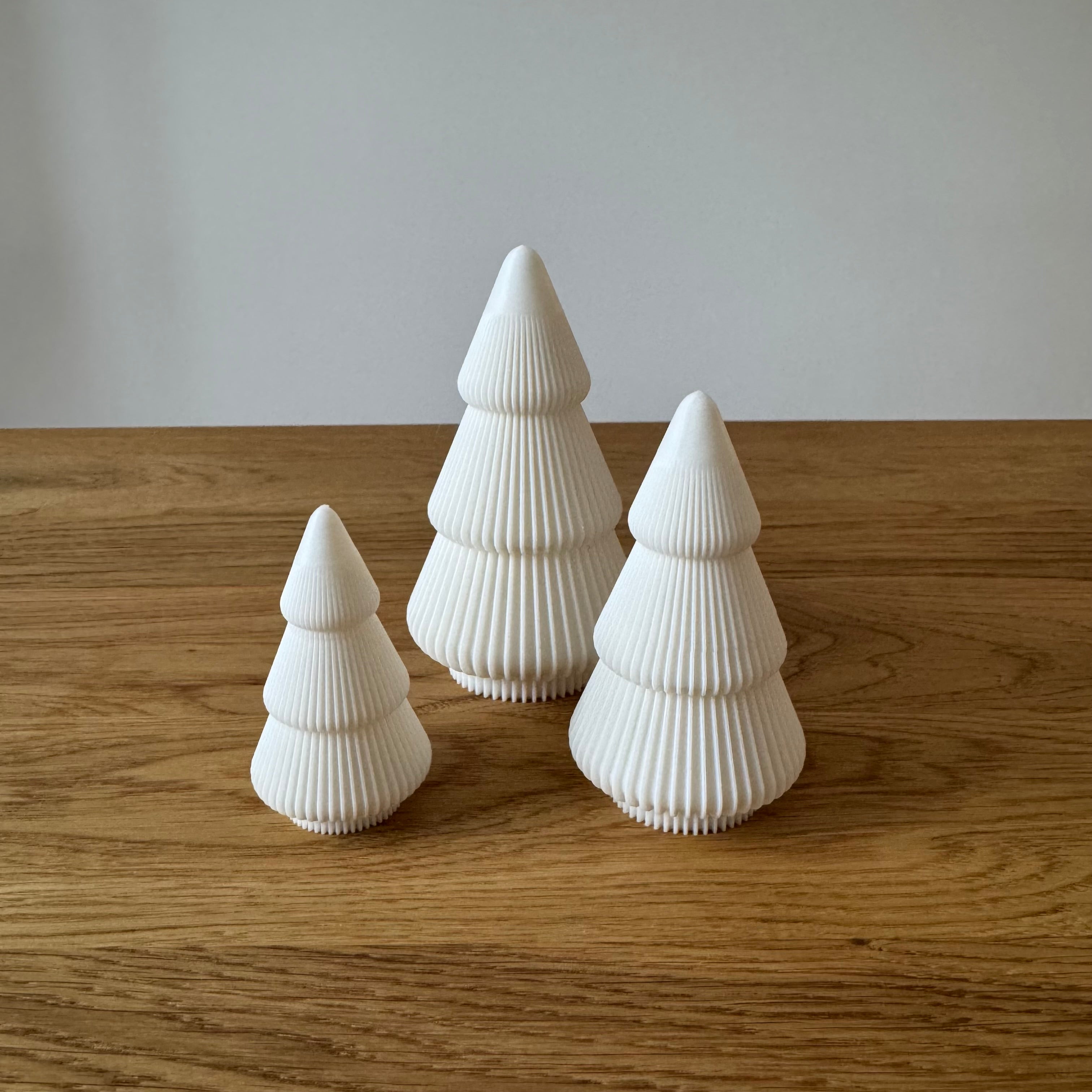 Weihnachtsbaum Gerippt 3 Stk. Set