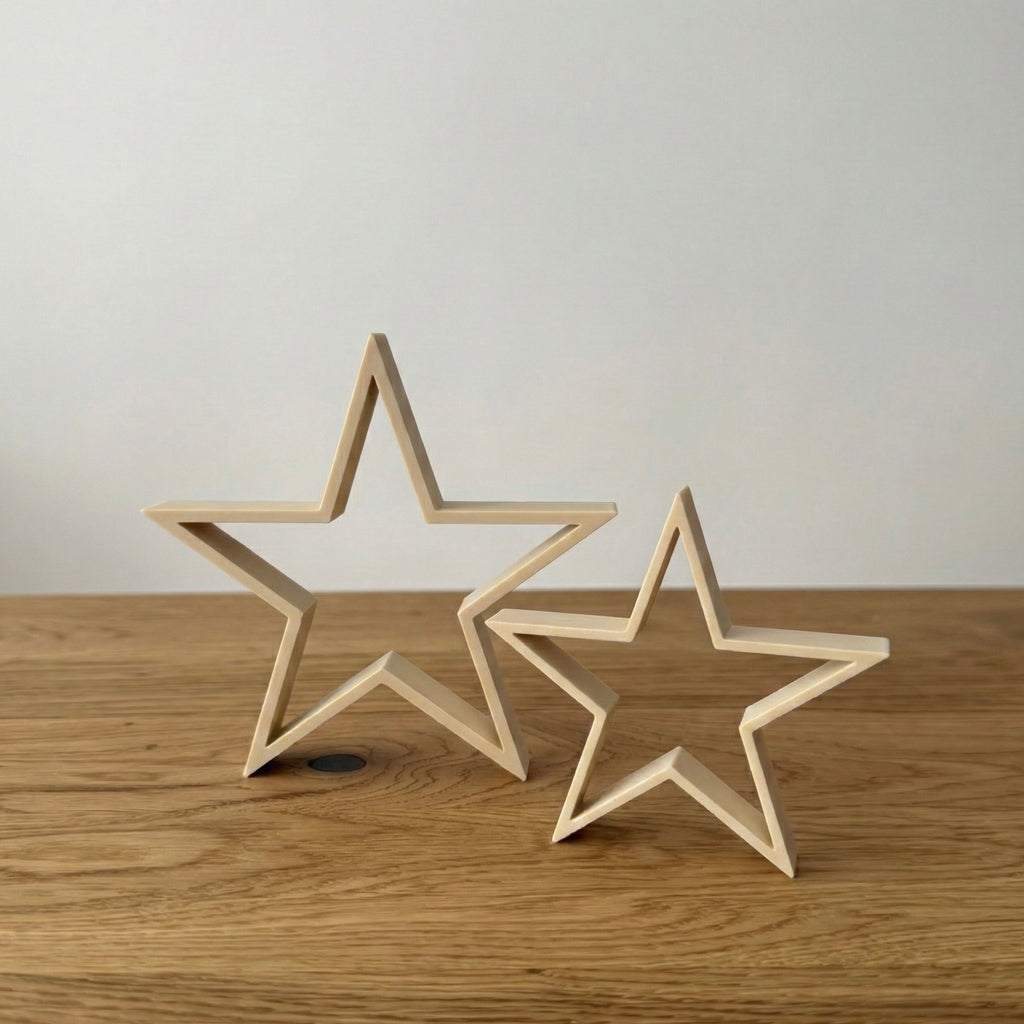 Minimalistische Sterne Set klein und groß