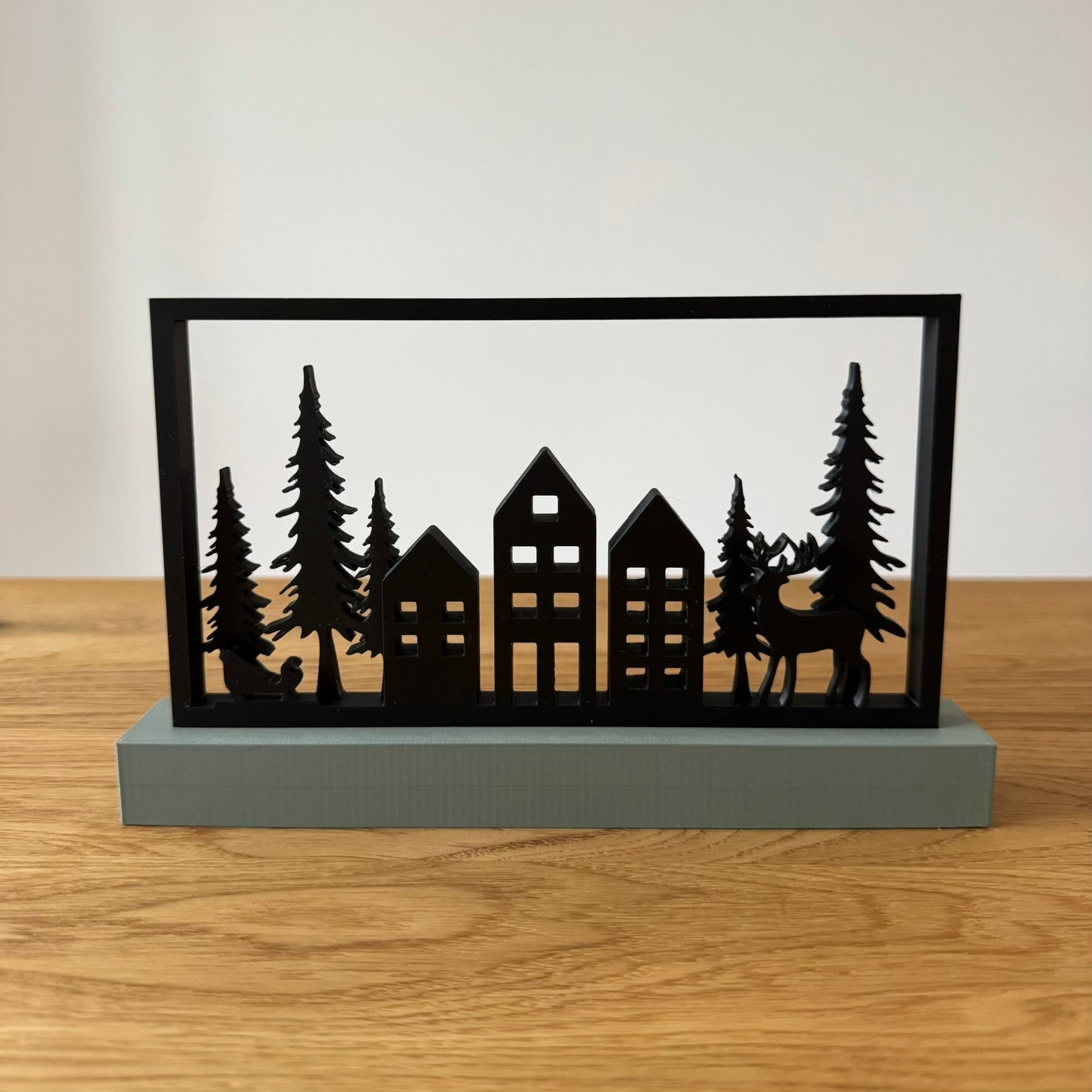 Weihnachtsdorf Silhouette