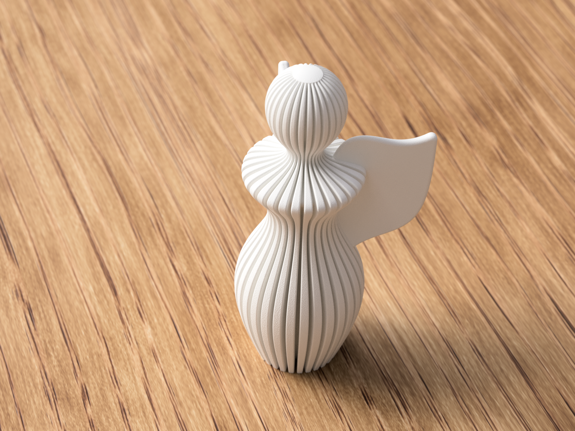 Engelstatue im Scandi Design