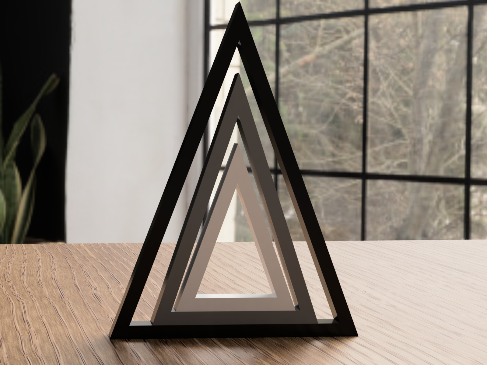 Minimalistische Weihnachtsbäume