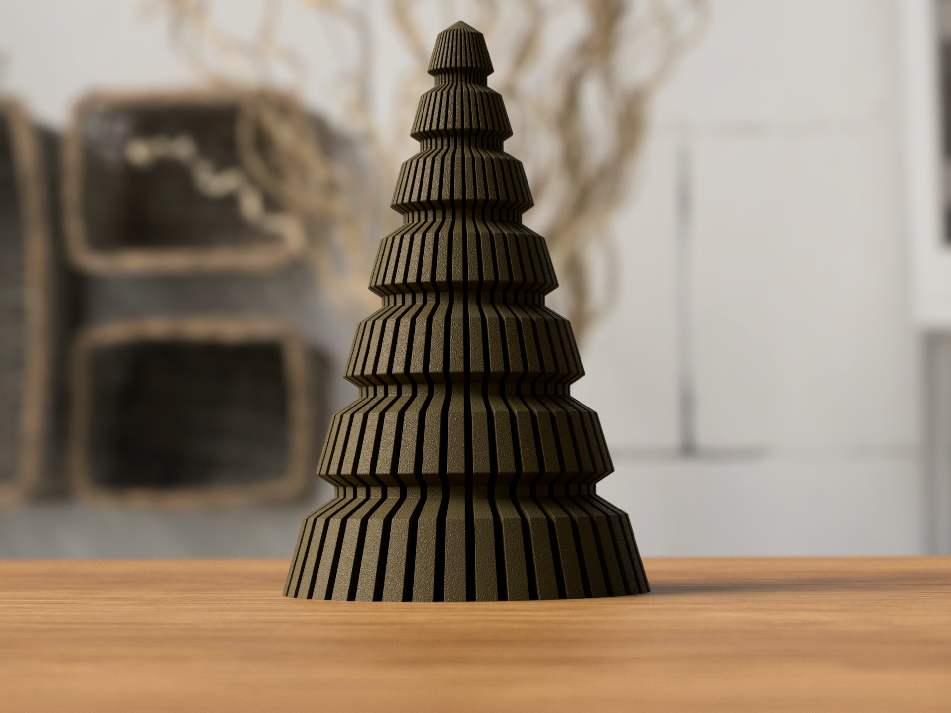 Weihnachtsbaum Japandi Design