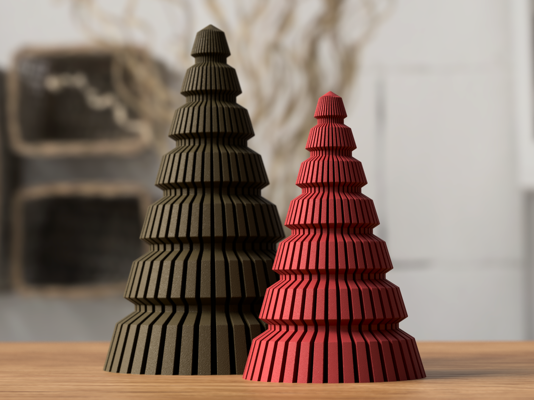 Weihnachtsbaum Japandi Design