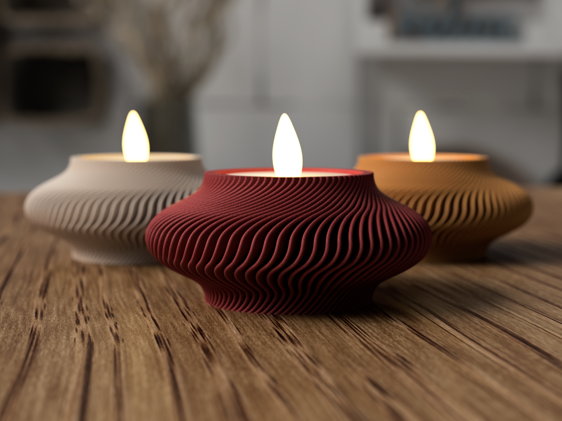 Teelicht-Halter im Turbinen Style